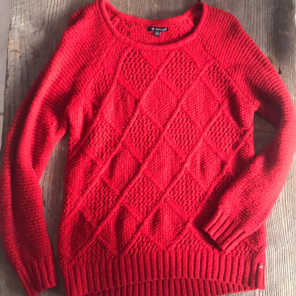 AEO Red Sweater Size M/M